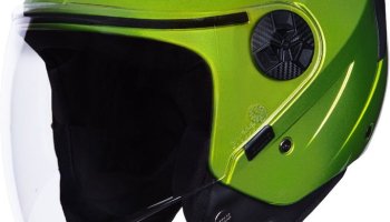 Studds Open Face Helmet Vogue Motorbike Helmet(Parrot Green)