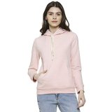 Campus Sutra Women’S Cotton Sweatshirt (Az20_H_W_Pln_Pnk_Az_Pink_Medium)