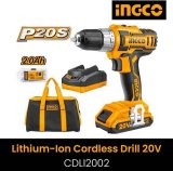 Ingco Ingco Lithium-Ion Cordless Drill Cdli2002 20V Cdli2002 Pistol Grip Drill(10 Mm Chuck Size)