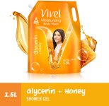 Vivel Glycerin & Honey Body Wash Shower Gel, For Soft, Glowing & Moisturized Skin(1500 Ml)
