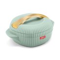 Milton Plastic Oyster 1000 Pu Insulated Casserole, 860 Ml, Light Green, Bpa Free, Food Grade, Hot And Cold, Easy To Carry, Easy To Store, Chapati, Roti, Curd Maker