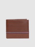 Tommy Hilfiger Men Brown Genuine Leather Wallet(4 Card Slots)