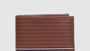 Tommy Hilfiger Men Brown Genuine Leather Wallet(4 Card Slots)