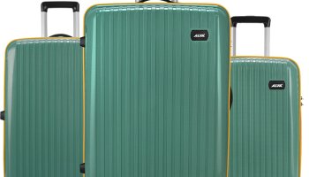 Alfa Excel Set Of 3 (Small 55Cm Medium 65Cm Large 75Cm) Suitcase Cabin & Check-In Set 8 Wheels – 30 Inch