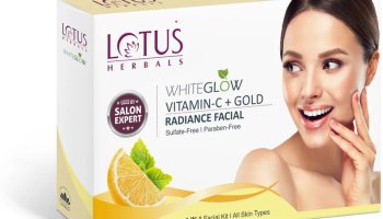 Lotus Herbals Whiteglow Vitamin C + Gold Radiance Facial Kit | Helps Reduce Dark Spots |(5 X 11.4 G)