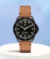 Tommy Hilfiger Ncth1791906 Tommy Hilfiger Black Dial Brown Leather Strap Analog Watch  – For Men