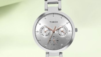Timex Round 35Mm Silver Dial Analog Watch  – For Women