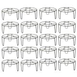 Go Hooked Flower Pot Stand For Balcony | Gamla Stand | Plant Stand For Indoor Living Room | Planter Stand (Black, Pack Of 20)