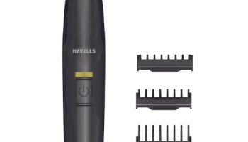 Havells St8000 Shimmer Plus, 5 In 1 Rechargeable Dual-Blade Shaver Cum Trimmer With 4 Trimming Combs