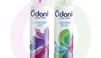 Odonil Air Freshener Room Spray – 440 Ml Combo (Pack Of 2, 220Ml Each) | Lavender Mist & Jasmine Fresh | Nature Inspired Fragrance For Home & Office | Long Lasting Fragrance | Instant Freshness