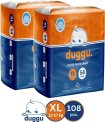 Duggu Soft Baby Diaper Pants | 12-17 Kg | Up To 10 Hours Absorption | Pack Of 2 – Xl(108 Pieces)