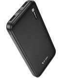 Dr Vaku® Cyrex 10000Mah Power Bank Portable Slim Design With Dual Usb Output Type-C Micro (Input & Output) Lithium Polymer Battery Compatible With Iphone, Samsung, Oneplus & All Smartphones- Black