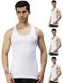 Lux Cozi Men’S Pack Of 4 Solid White1 Vest(Size : Large)