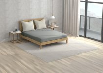 Raymond Home King Size Fitted Polyster Waterproof Mattress Cover(198 Cm X 183 Cm, Grey)