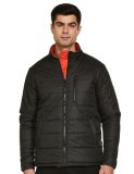 Fyltr Men’S Lightweight Winter Puffer Jacket With Contrast Piping Detail – Stand Collar | Full Zipper | Side Pockets | Ribbed Hem & Cuff