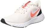 Nike Men’S Running Shoe Revolution 5-Light Soft Pink/Magic Ember-Black-White-Bq3207-605-2.5Uk
