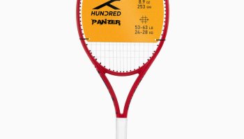 Hundred Panzer Red Strung Tennis Racquet(Pack Of: 1, 253 G)