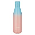 Amazon Brand – Solimo Stainless Steel Insulated Cola Dual Colour Bottle (500Ml) | Superior Durability | 100% Food-Safe | Leak Proof | Bpa-Free Cap (Blue & Pink)