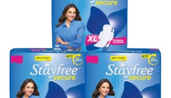 Stayfree Secure Xl | Combo Packs 120 Pads | Cottony Soft Sanitary Pads For Women | With Leak Lock Technology | Odour Control | Absorbs Upto 100% Fluid | Up To 12 Hours Of Protection |
