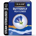 Te-A-Me Butterfly Pea Flower Tea | Blue Colored Tea | 50Gm (50+ Cups) | Super Antioxidant | Caffeine Free || Aparajita – Shankhpushpi || Flower Based – Herbal | Christmas Gift | New Year Gift
