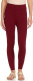 Andrey Ankle Length Ethnic Wear Legging(Maroon, Solid)