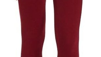 Andrey Ankle Length Ethnic Wear Legging(Maroon, Solid)