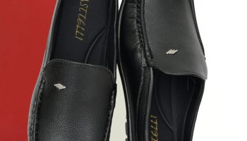 Asttelli Black Synthetic Leather Open Back Half Shoes Slip-On Casual Office Wear Loafers Mocassin For Men(Black , 9)