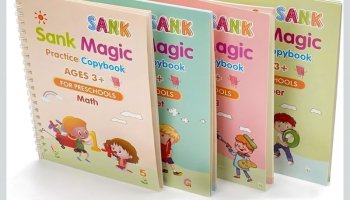 Joymax Sank Magic Practice Book For Kids – Reusable Writing & Drawing Practice Notebook(Multicolor)