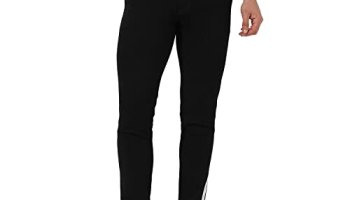 Campus Sutra Men’S Regular Fit Denim Jeans (Scss23Jn_Dncufzp_M_Pln_Bl_Black_36)