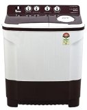 Lloyd 7.5 Kg 5 Star Semi Automatic Top Load Washing Machine |1300 Rpm | Soak Function | 3 Wash Programs | Swift Dry | Magic Filter, (Glwms75Ddmac, Dark Maroon And White)