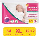 Morisons Baby Dreams Cottony Soft Diaper Pants – Extra Large – Xl(54 Pieces)