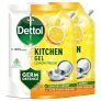 Dettol Lemon Fresh Dishwash Liquid And Kitchen Gel || Cuts Tough Grease || Remove Germs || 1500Ml, (Refill Pack) (Pack Of 2)