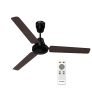 Crompton Energion Hs Wood 1200Mm (48 Inch) High Speed 5S Energy Efficient Bldc Ceiling Fan (Dark Walnut), Pack Of 1