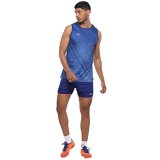Nivia Skylite Track & Field Jersey Set For Men (Black/Red, S)