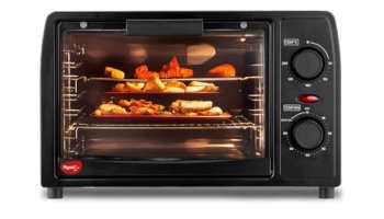 Pigeon Oven Toaster Grill 14 Liters Otg| 900 Watts| Toast, Grill, Bake & Roast | Heat Resistant Tempered Glass| Black