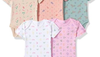 T2F Baby Girl And Baby Boys Rompers Bodysuits (Pack Of 5)(Baby-Romp-02_Multicolor 2_6-9M)