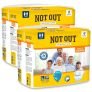 Not Out Adult Tape Diapers – Overnight Protection With 3D Core, Odour Control & Up To 12-Hour Absorption | Large (40-60 Inches) | 20 Diapers | Pack Of 2