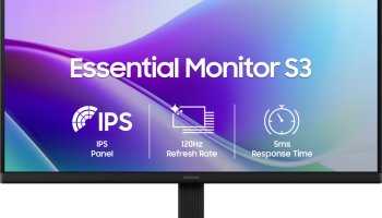Samsung Essential Series S3 55.88 Cm (22 Inch) Full Hd Led Backlit Ips Panel With Dual Hdmi Ports (2Ea), Super Slim Borderless Design, Eye Saver Mode, Wall Mountable, Flat Monitor, Game Mode Monitor (Ls22F320Gawxxl)(Response Time: 5 Ms, 120 Hz Refresh Rate)