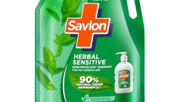 Savlon Herbal Sensitive Germ Protection Liquid Handwash Refill Pouch, 1.35L | Ph Balanced Formula
