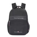 Tommy Hilfiger Joshua Polyester Unisex 15 Inch Laptop Backpack – Black | 21 Ltr Capacity| Padded & Adjustable Strap | Water Resistant | 3 Compartment | Water Bottle Holder | Usb Cable Holder Pocket