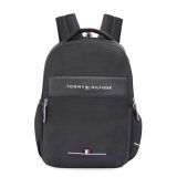Tommy Hilfiger Joshua Polyester Unisex 15 Inch Laptop Backpack – Black | 21 Ltr Capacity| Padded & Adjustable Strap | Water Resistant | 3 Compartment | Water Bottle Holder | Usb Cable Holder Pocket