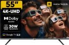 Realme Techlife 139 Cm (55 Inch) Ultra Hd (4K) Led Smart Google Tv(55Uhdgdrddvb)