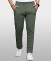 Vebnor Regular Fit Men Dark Green Trousers