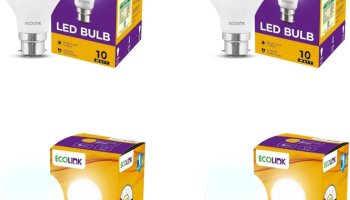 Ecolink 10 W Basic Round B22 Led Bulb(White, Pack Of 4)