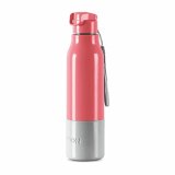 Milton Steel Sprint 900 Insulated Inner Stainless Steel Water Bottle, 630 Ml, Pink | Easy Grip | Leak Proof | School | Office | Gym | Hiking | Treking | Travel Bottle