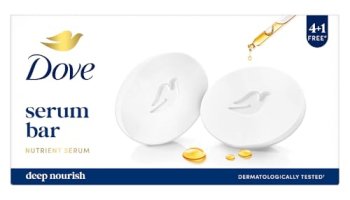 Dove Serum Bar | With Nutrient Serum | Deep Nourish | 625G (125G X 5)