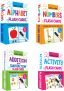 Kiddie Castle Pack Of 4 Flash Cards Alphabets, Numbers, Addition And Subtraction, Activity 120 Double Sided Cards With Free Pen(Multicolor)