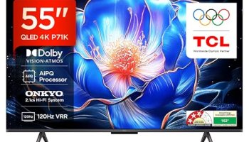Tcl 139 Cm (55 Inches) 4K Ultra Hd Smart Qled Google Tv 55P71K