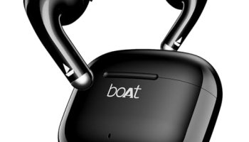 Boat Airdopes 101V2, 35H Battery, Enx Tech, 13Mm Drivers, Asap Charge, Flex-Fit Ear Tips,Stream Ad Free Music Via App Support, Bluetooth Earbuds, Tws Ear Buds Wireless Earphones With Mic (Pitch Black)