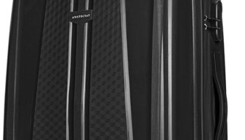 Aristocrat By Vip Invictus 65 – Hardbody Trolley Bag Jet Black Check-In Suitcase 8 Wheels – 26 Inch